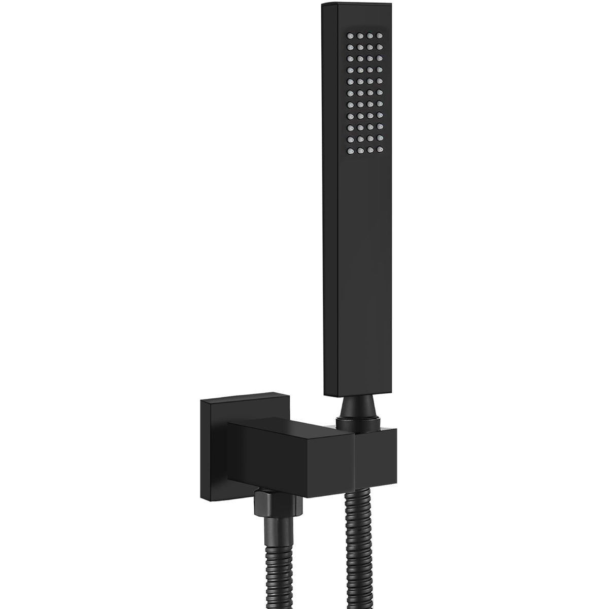 Heyalan SUS304 handheld shower with matte black finish for durable daily use.