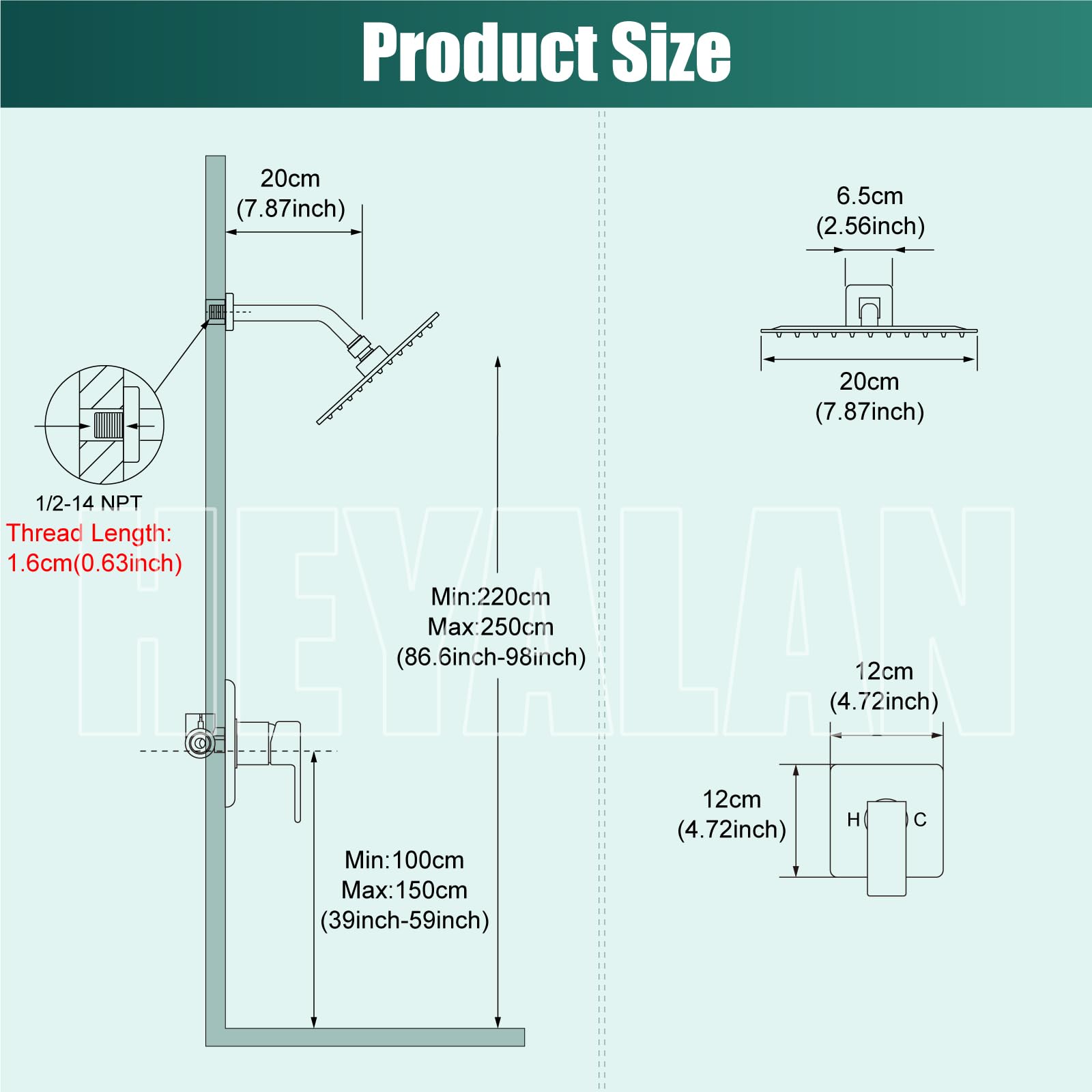 Heyalan swivel ball adjusts angle for comfortable, precise rinsing.