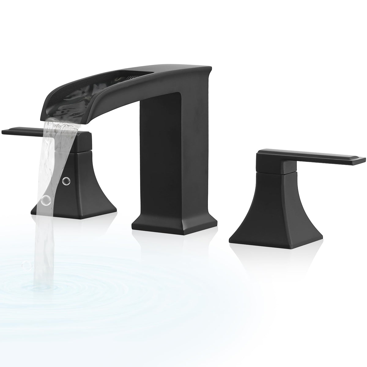 HEYMYTAP brass high-flow roman bathtub faucet front view enhances modern bathroom style