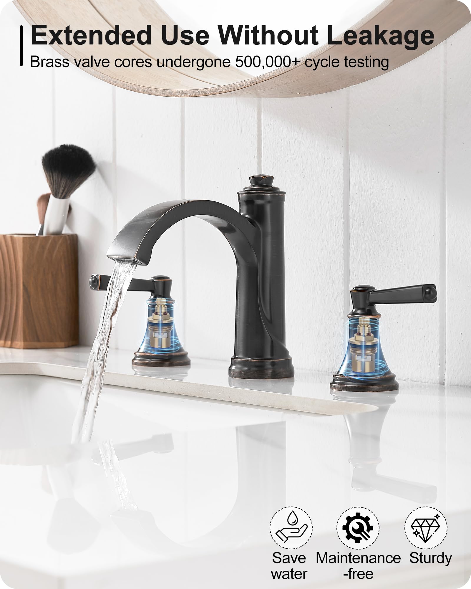 HEYMYTAP Pop-up drain included for secure, mess-free drainage
