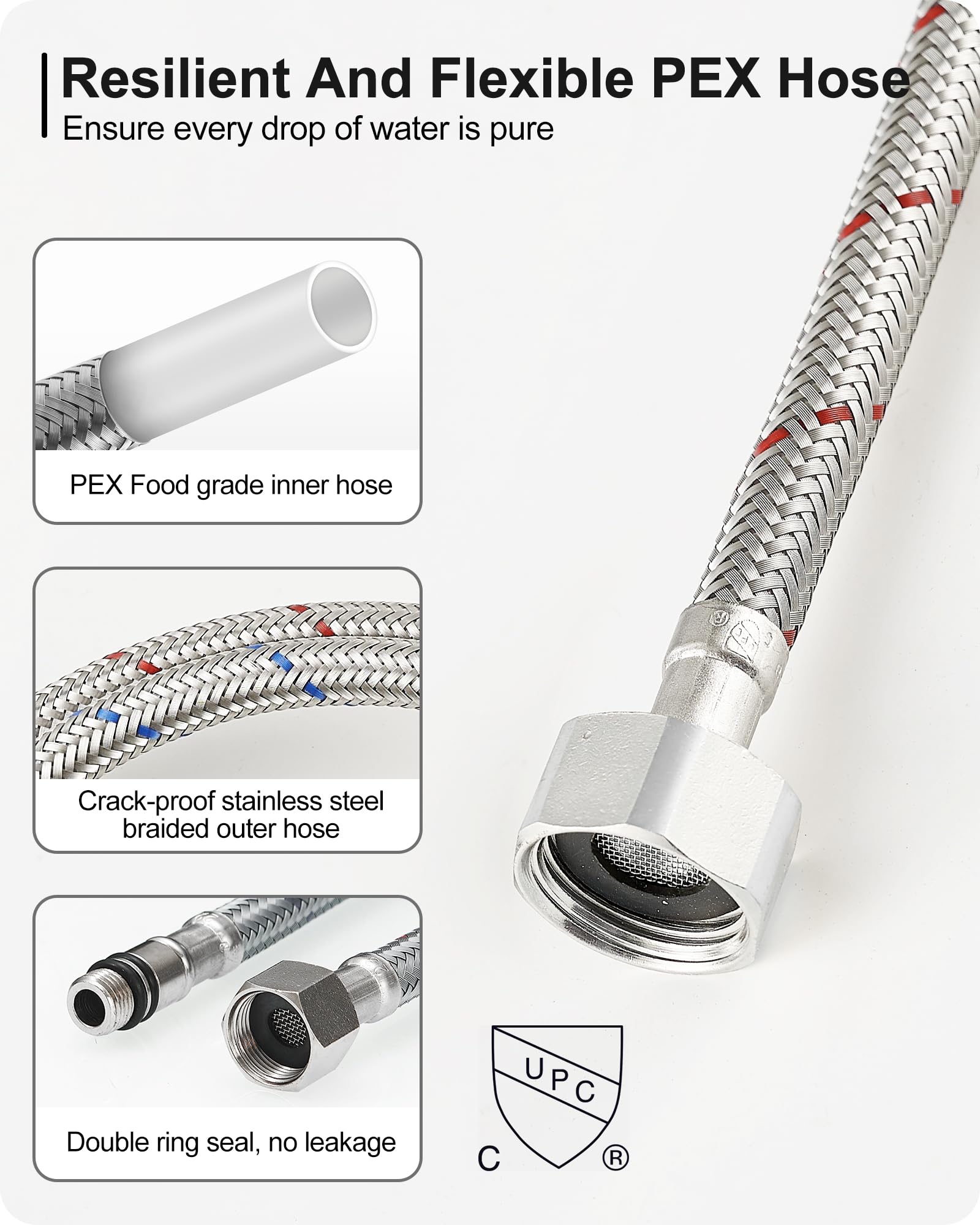 HEYMYTAP Two-handle control enables independent temperature and flow adjustment