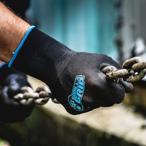 Heywood Gorilla Grip Gloves in wet and oily settings for reliable protection