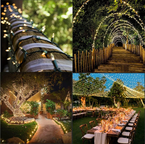 Heyworld outdoor garden twinkle display for magical evening spaces.