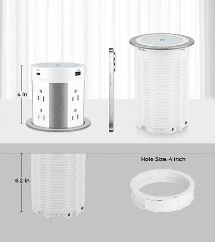 HEZI blue charging indicator light signaling active wireless charging