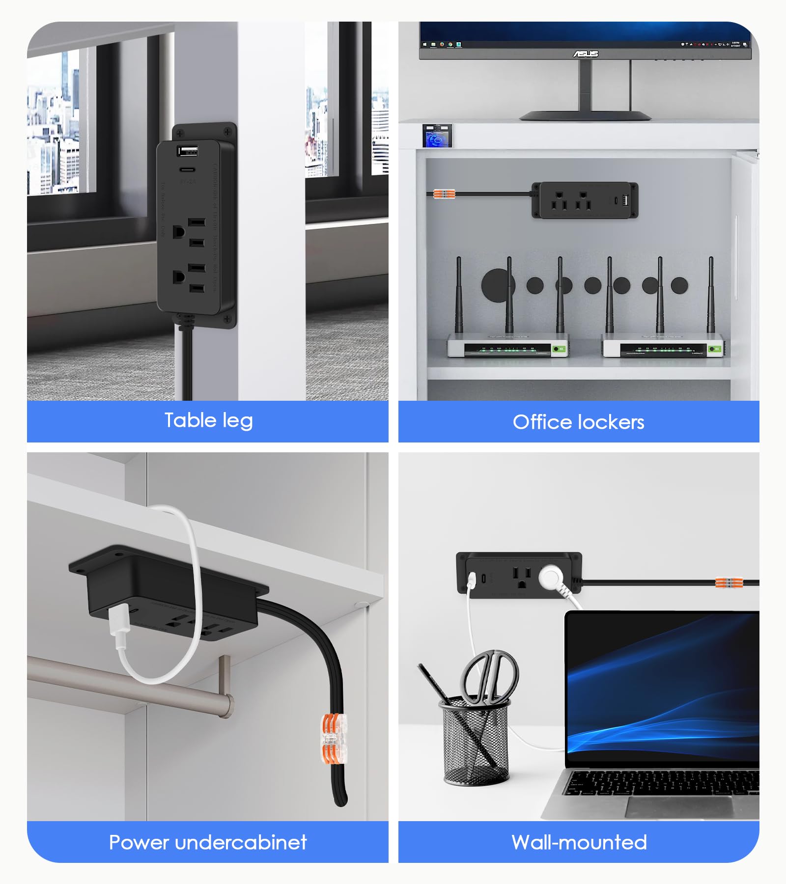 HEZI gun safe power outlet kit supports multiple safe accessories for flexible use.