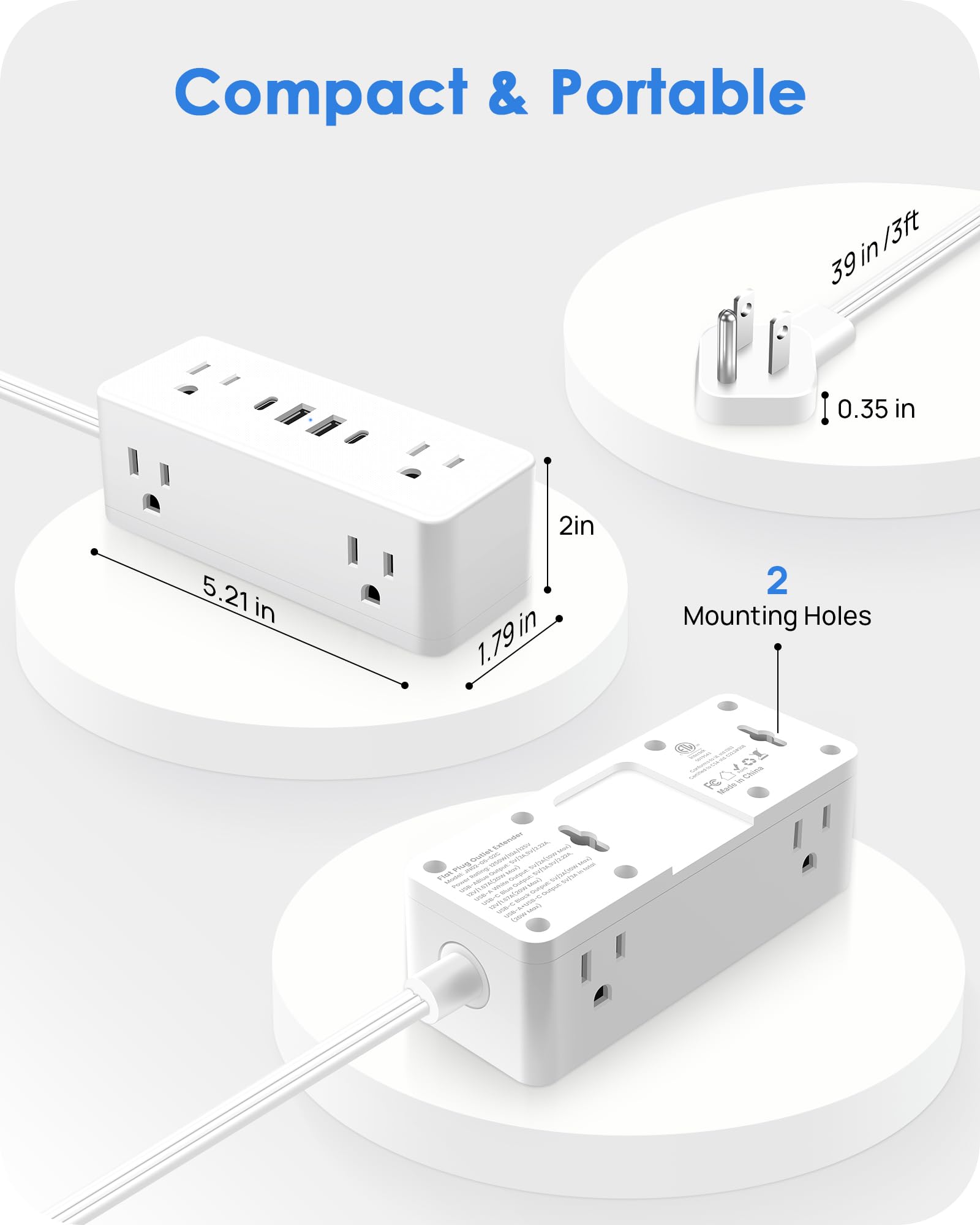 HEZI USB-C PD20W ports enable fast charging for devices