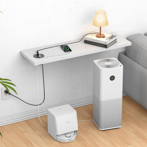HEZI compact black design blends with modern desks.