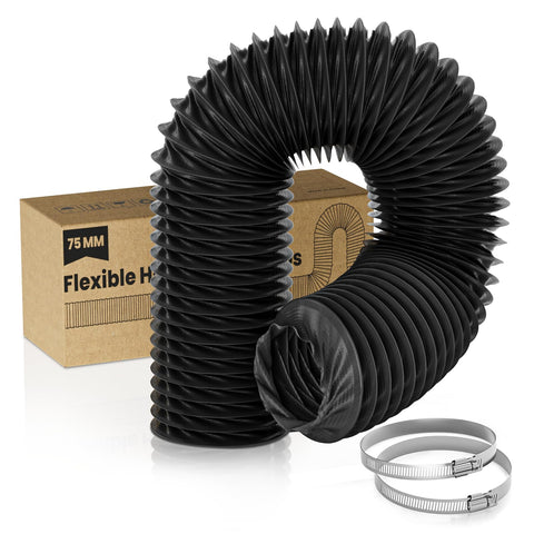 HG Power 3-inch diesel heater hose end showing exhaust connection for proper venting.