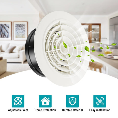 HG Power vent with on-off button, demonstrates airflow control.