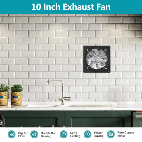 HG Power exhaust fan in a basement with damper blocking backdrafts