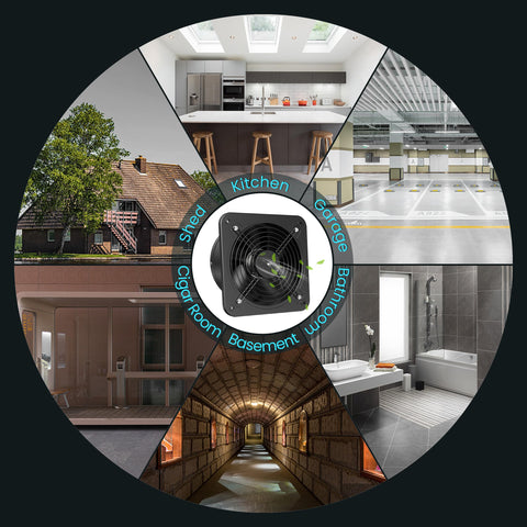 HG Power kitchen and bathroom ventilation for steam and odors