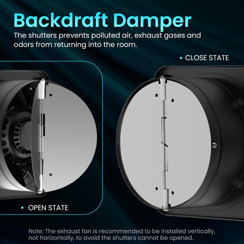 Sturdy HG Power metal extractor fan for steady, high airflow