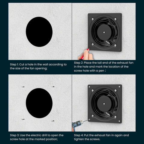 HG Power exhaust fan improves air movement in smoking or pet rooms.