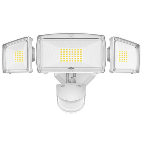 HGGH motion sensor outdoor lights front view, added security at night.