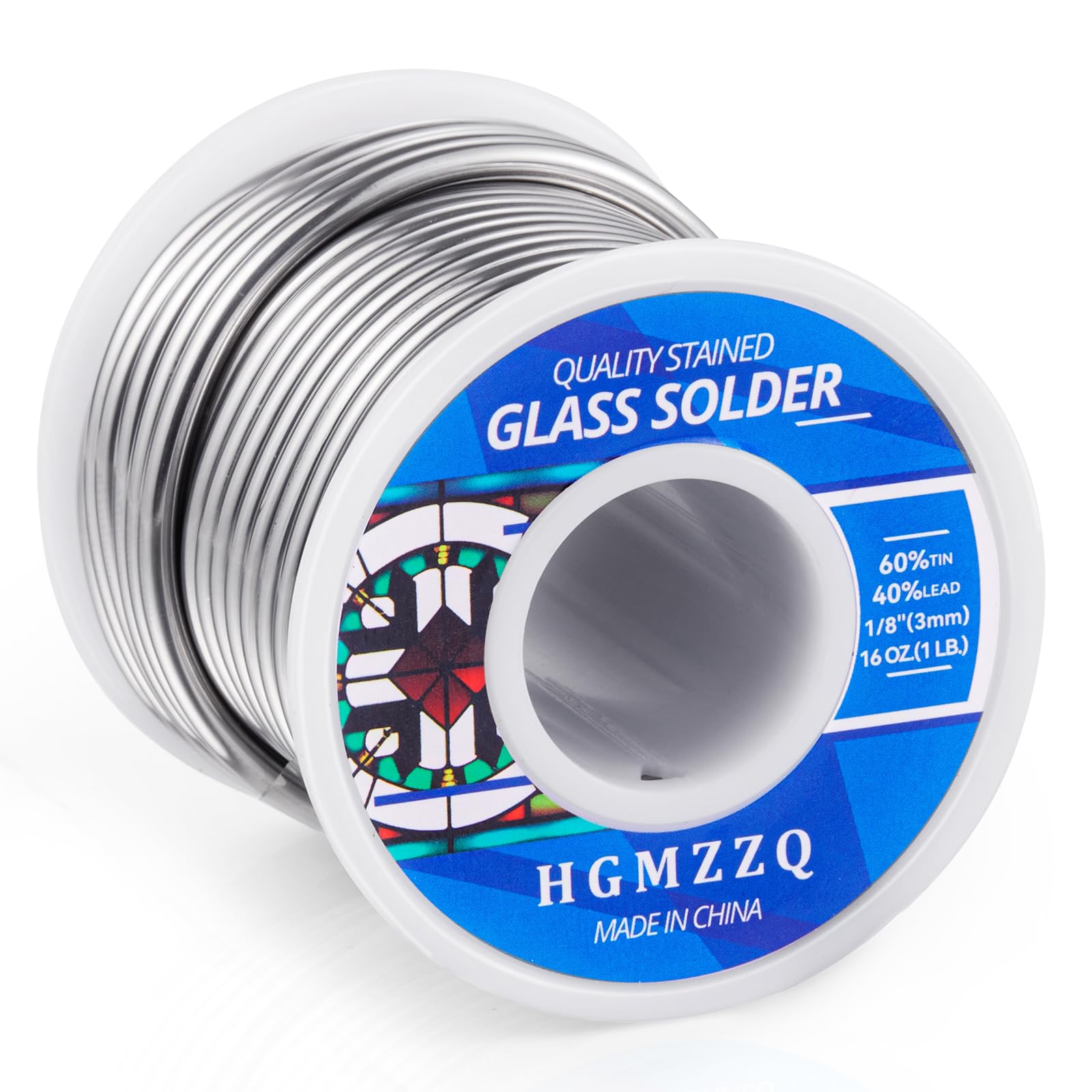 HGMZZQ 60/40 solder spool for stained glass with 3mm wire for precise joints