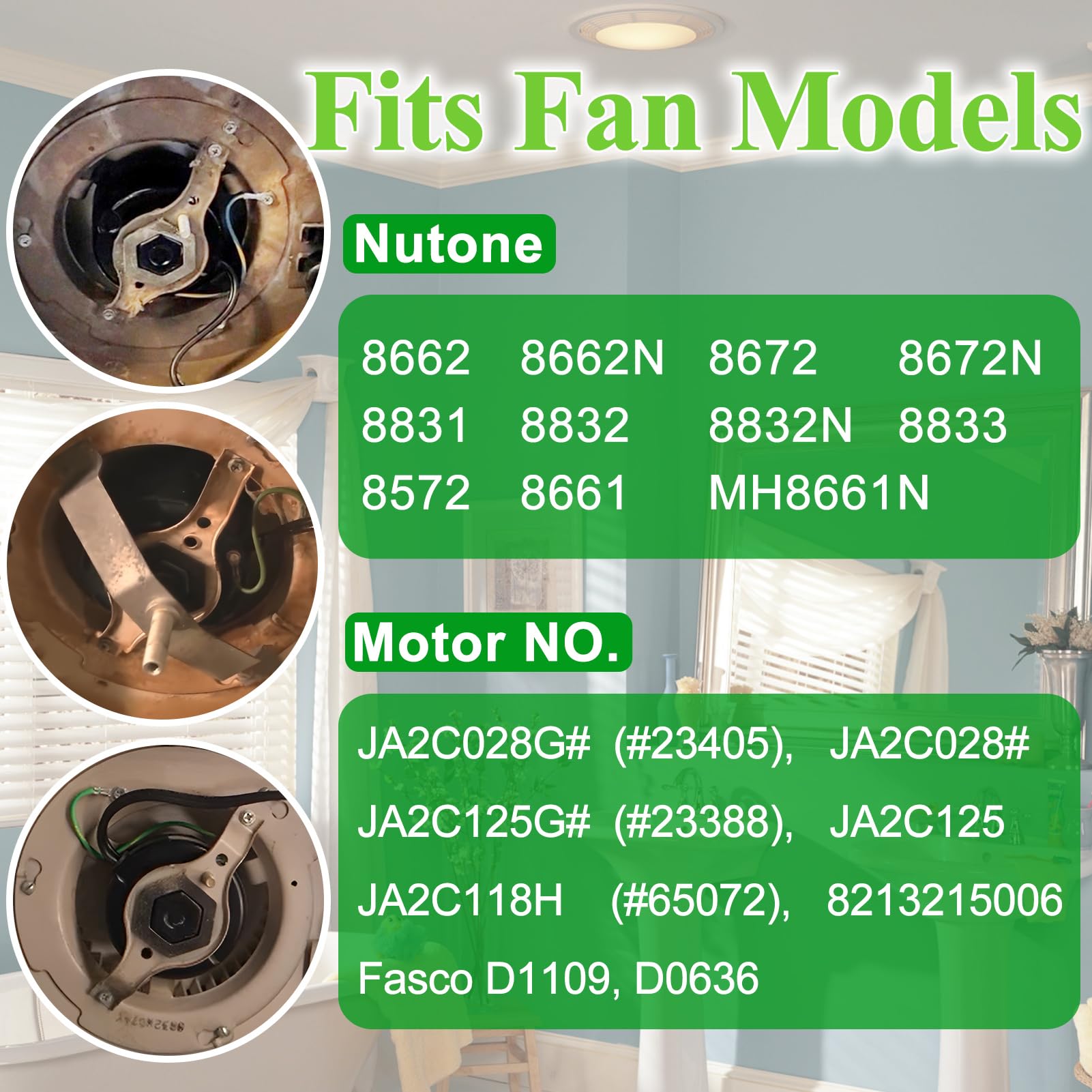 HHQ 3.3-inch diameter motor supports compact, versatile installation.