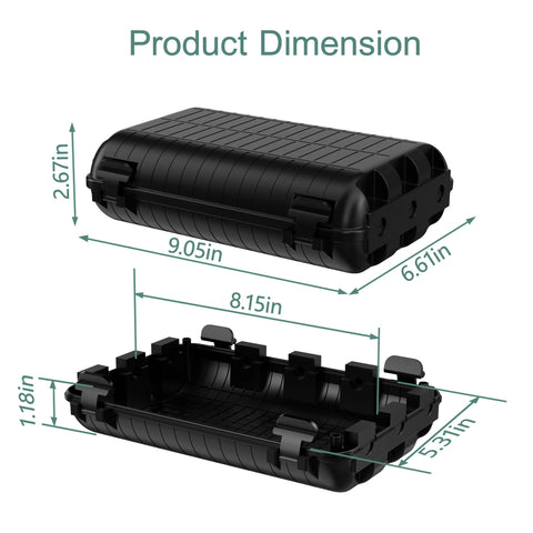 H Hunlee outdoor box side ports offer versatile access for different cords