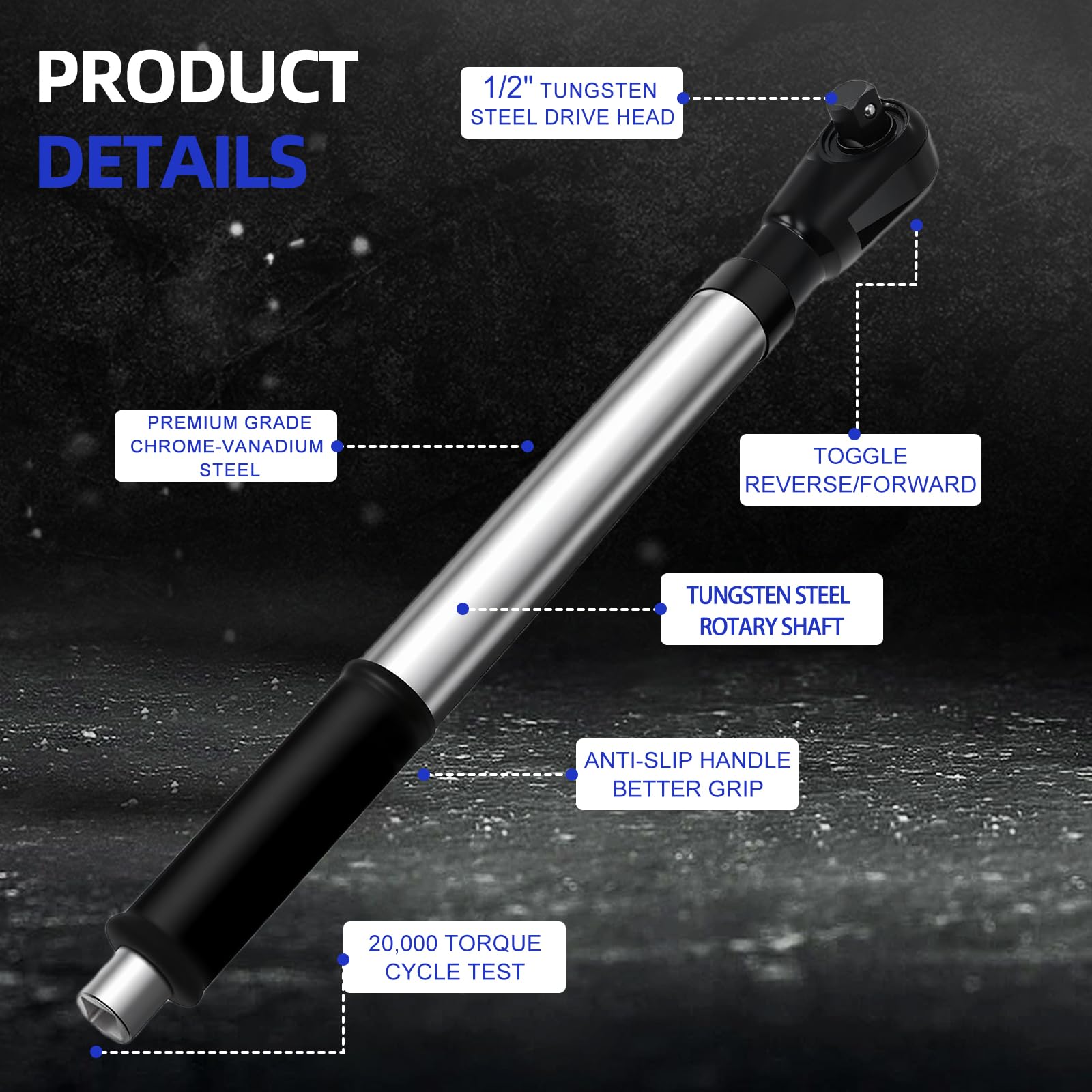 HHZSUMI offset extension wrench chrome-vanadium build withstands demanding work.