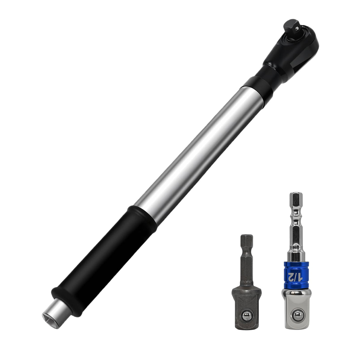 HHZSUMI offset extension wrench side view reaches tight automotive bolts.