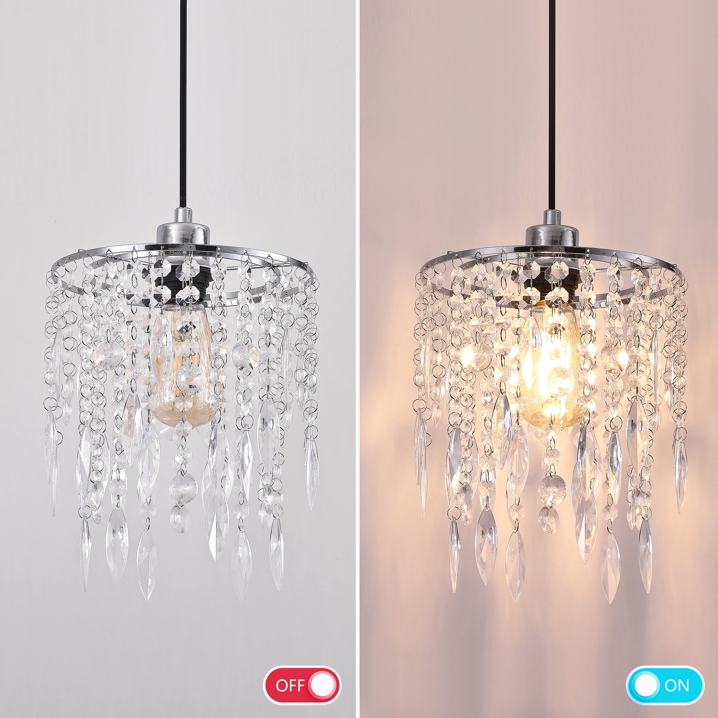 Hi-ERA chandelier shade kitchen and hallway elevates decor with sparkling patterns.