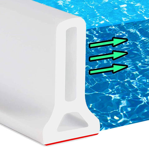 Hi-Na collapsible threshold water dam front view for reliable water containment.