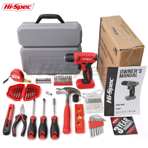 Hi-Spec complete hand tools in case support versatile home improvements.