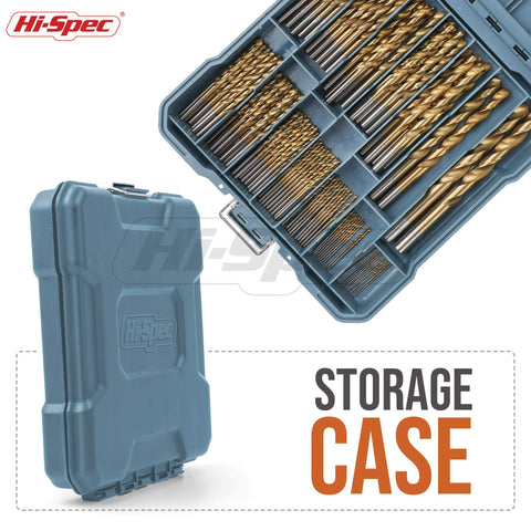 Hi-Spec 1/16 to 3/8 inch bits for common drilling tasks.