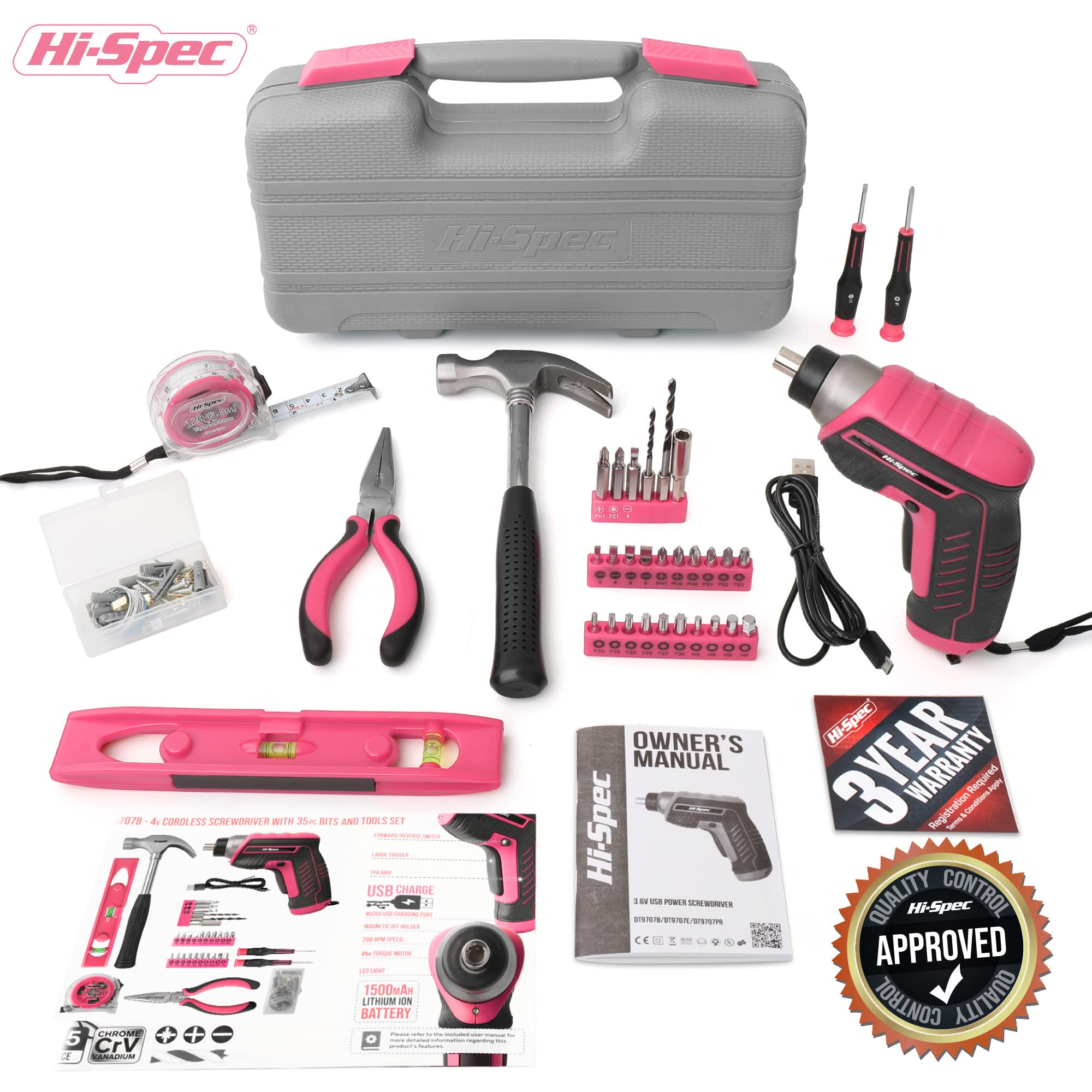 Hi-Spec portable storage case keeps tools organized and portable.