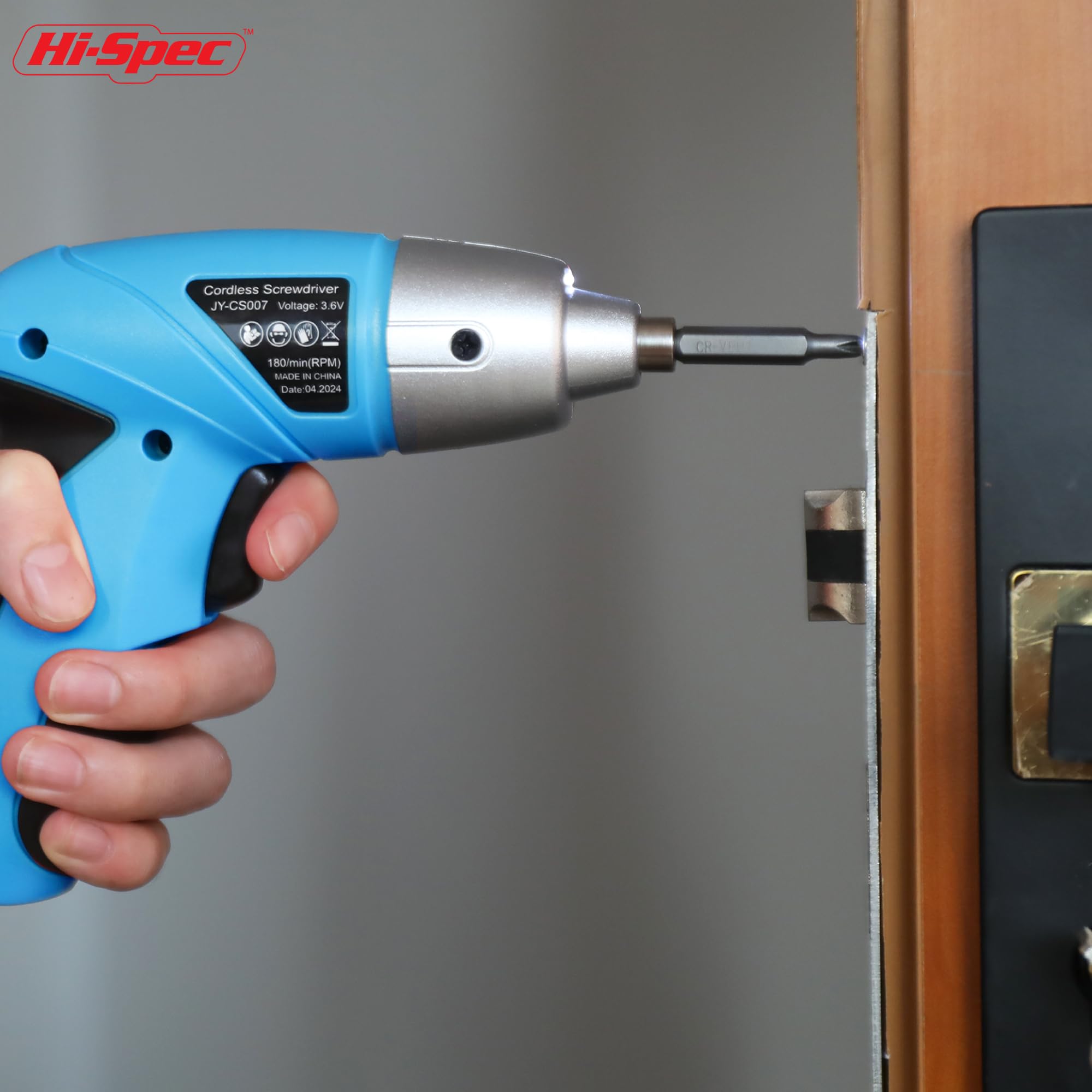 Hi-Spec screwdriver assisting furniture assembly with correct bit