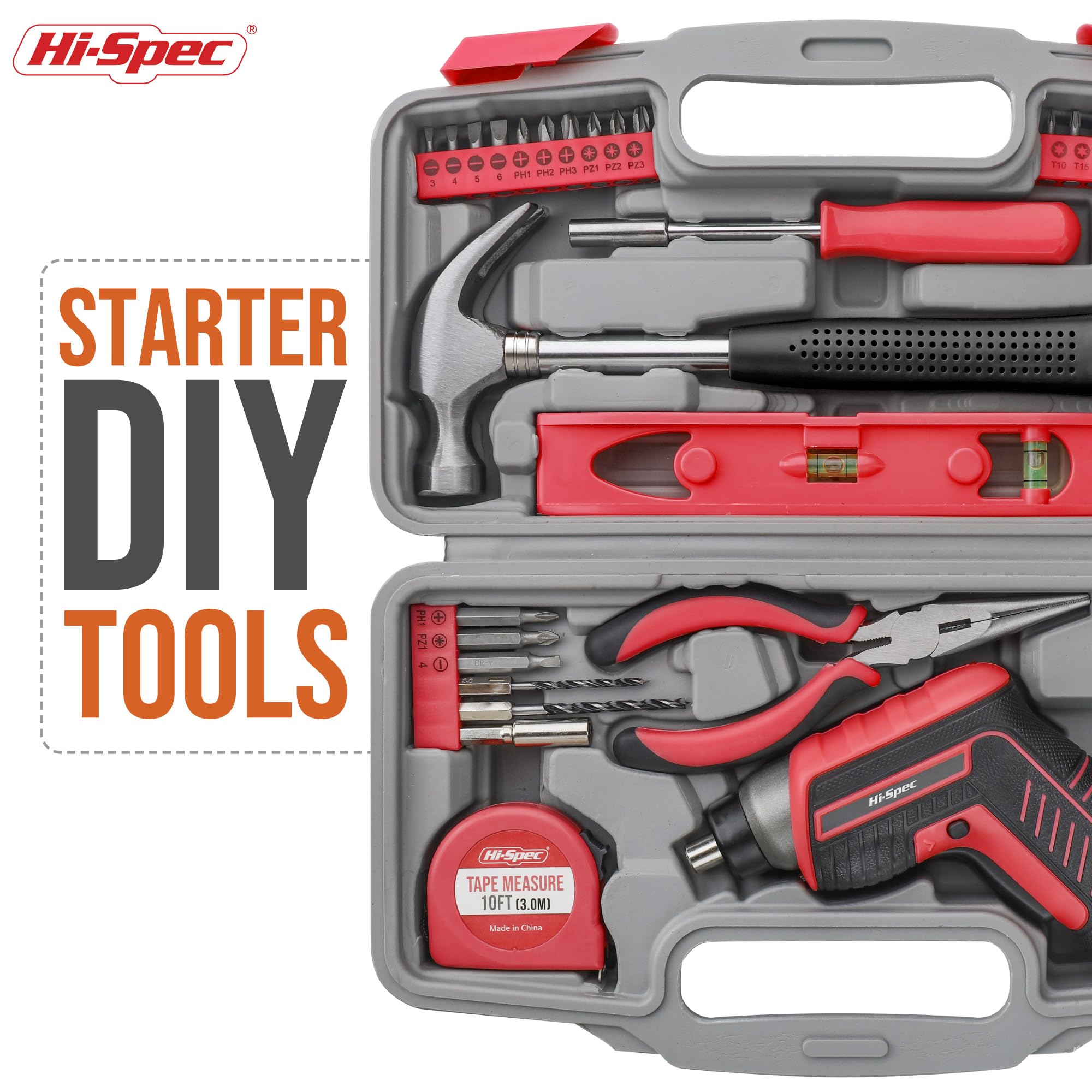 Hi-Spec diverse bit set for handling various screw types