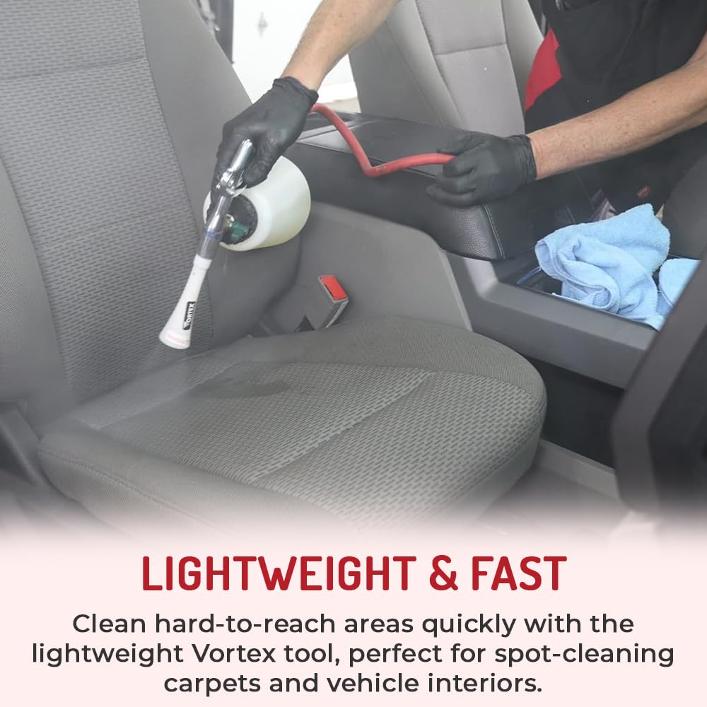HI-TECH Vortex I interior seat-track clean demonstrates precision detail