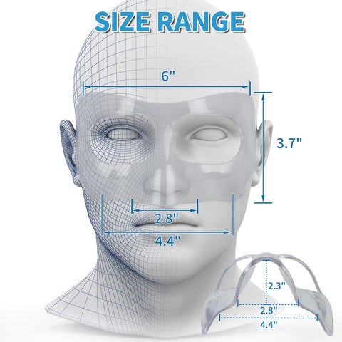 HIAARO QK01C nose guard side view highlighting adjustable straps for a secure fit.