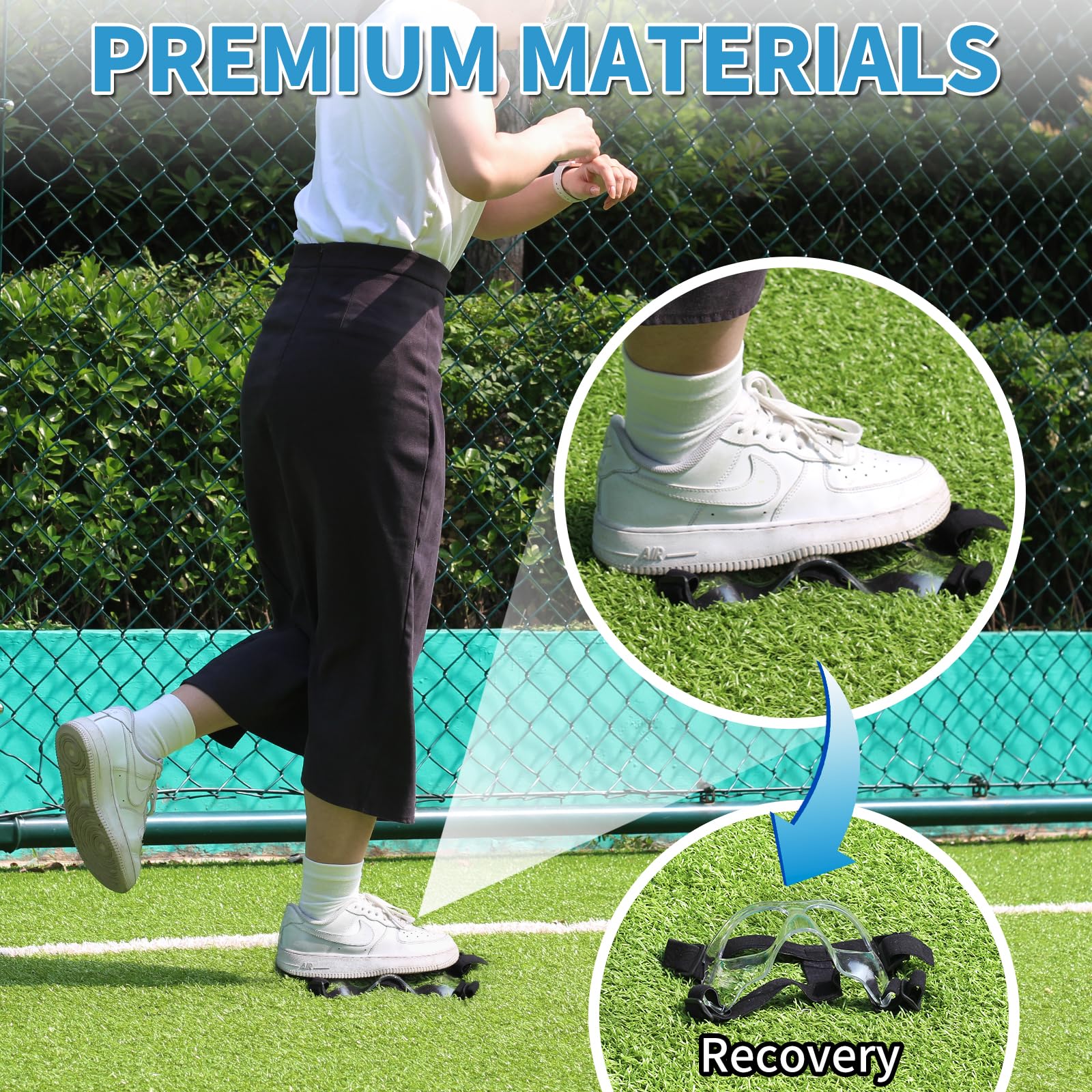 HIAARO QK01C nose guard worn by athletes during training and games.