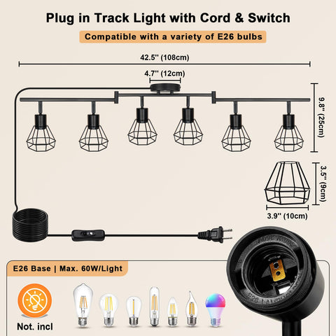 HiBay track lighting brightens kitchens, hallways, bars, and display areas.