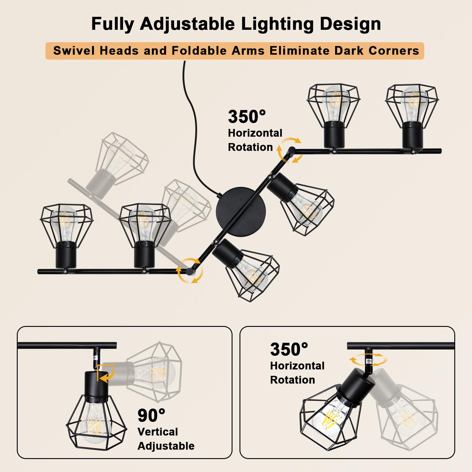 HiBay industrial-design track light adds style to offices and galleries.