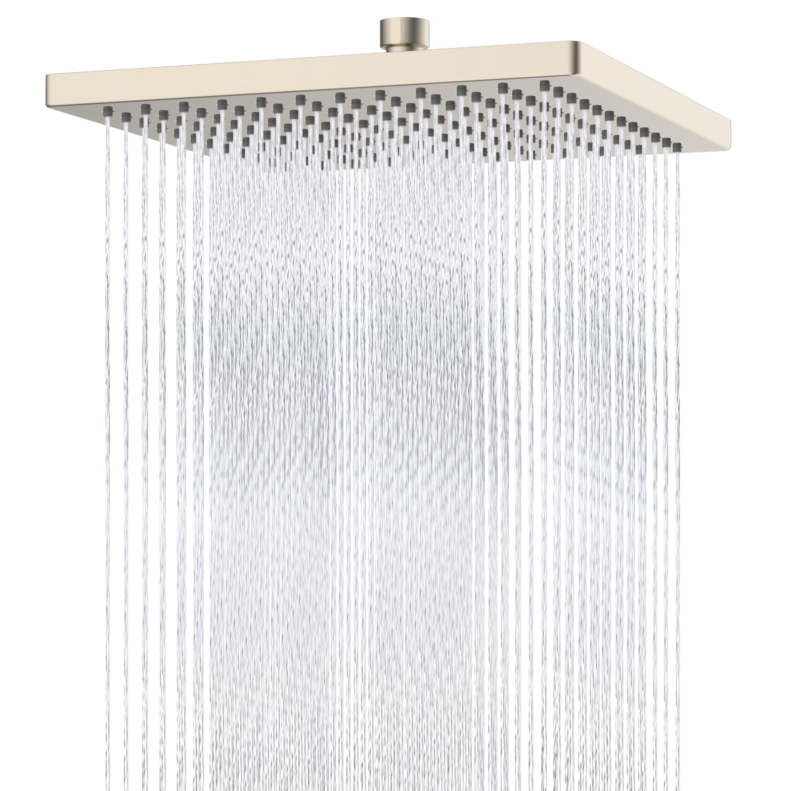 Hibbent 12-inch square rain shower head delivering immersive rainfall with broad coverage