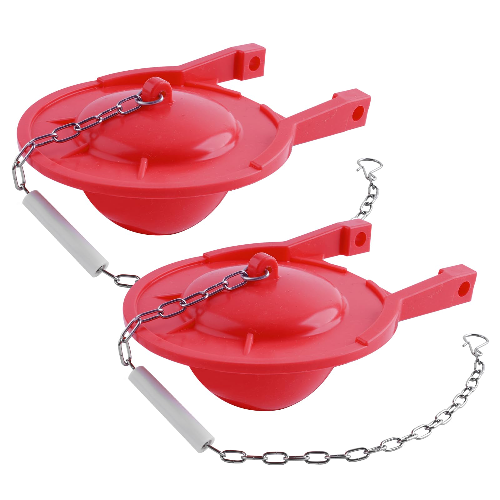 Hibbent 2-pack large 3-inch flapper front view shows oversized seal for Toto valves