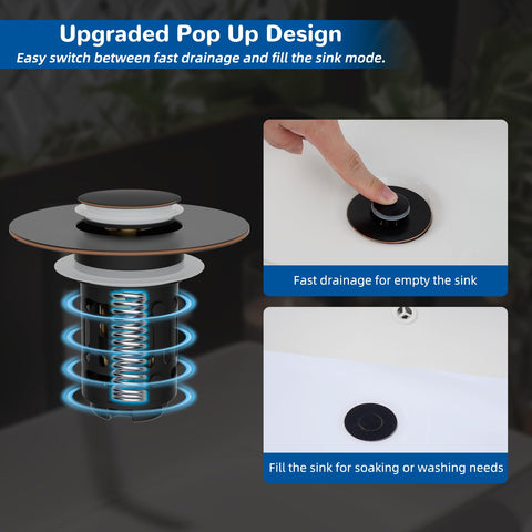 Hibbent easy installation fits most standard bathroom drains quickly