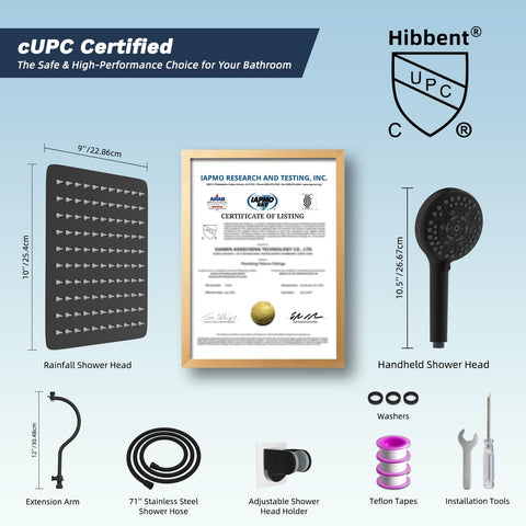 Hibbent 3-way diverter valve ensures flexible water routing.