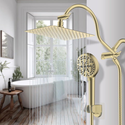 Hibbent 3-way diverter allows easy switching between handheld and rainfall modes