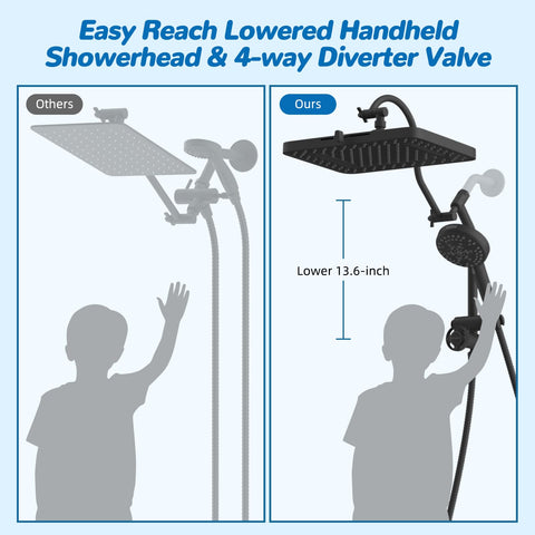71-inch stainless steel hose offers extended reach and flexibility.
