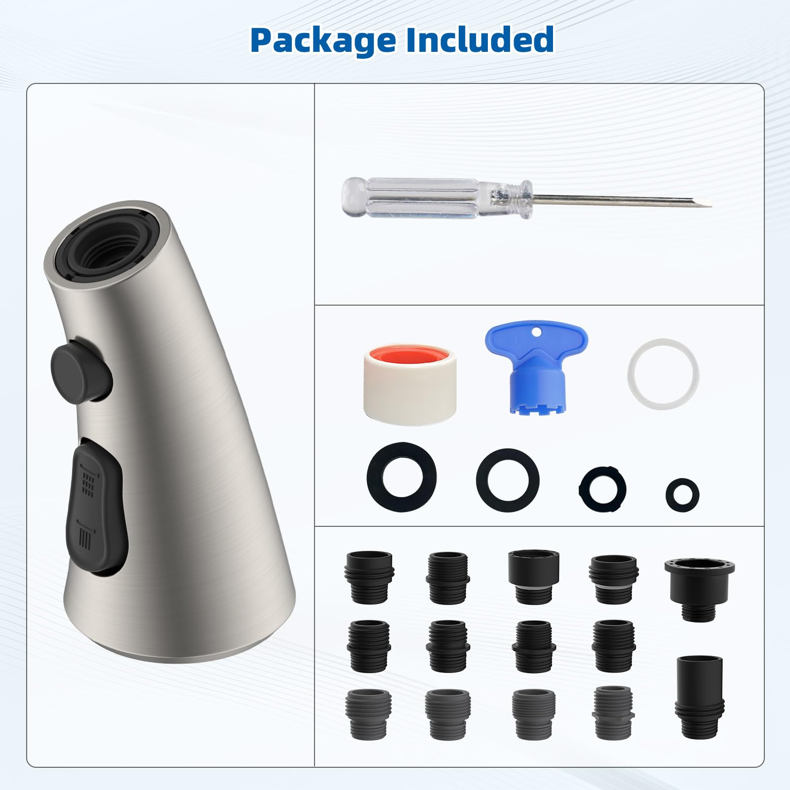 Hibbent aerator key makes cleaning limescale easy.