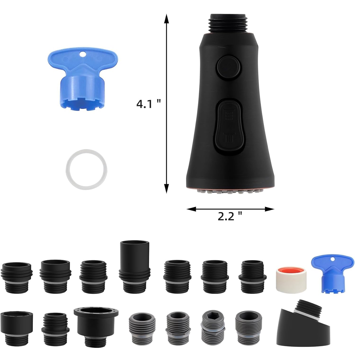 Hibbent aerator removal tool included for easy maintenance