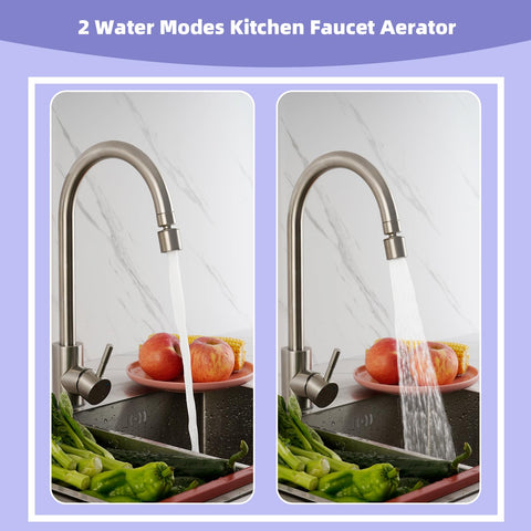 Hibbent aerator soft bubble 1.8 GPM for delicate rinsing tasks