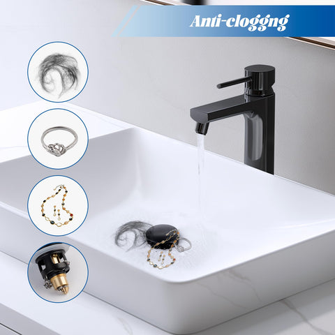 Hibbent rubber rings indicate secure seal across drain openings