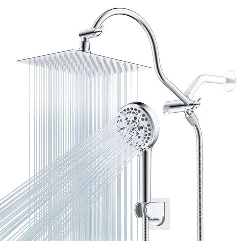 Hibbent all-metal CUPC rain head with 8-inch face for spa-like showers