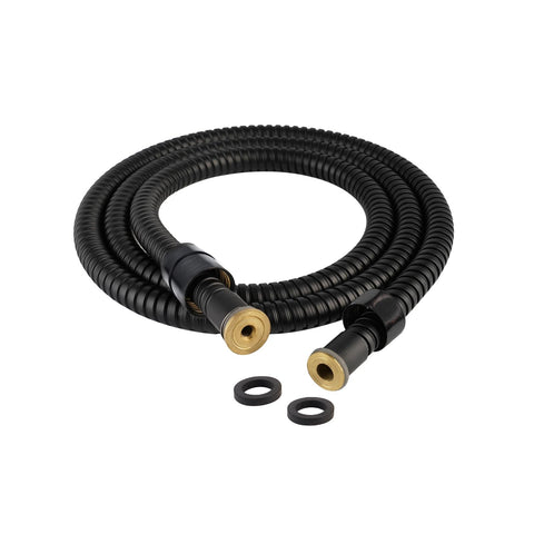 Hibbent all-metal shower hose with a 59-inch reach for flexible bathroom rinsing