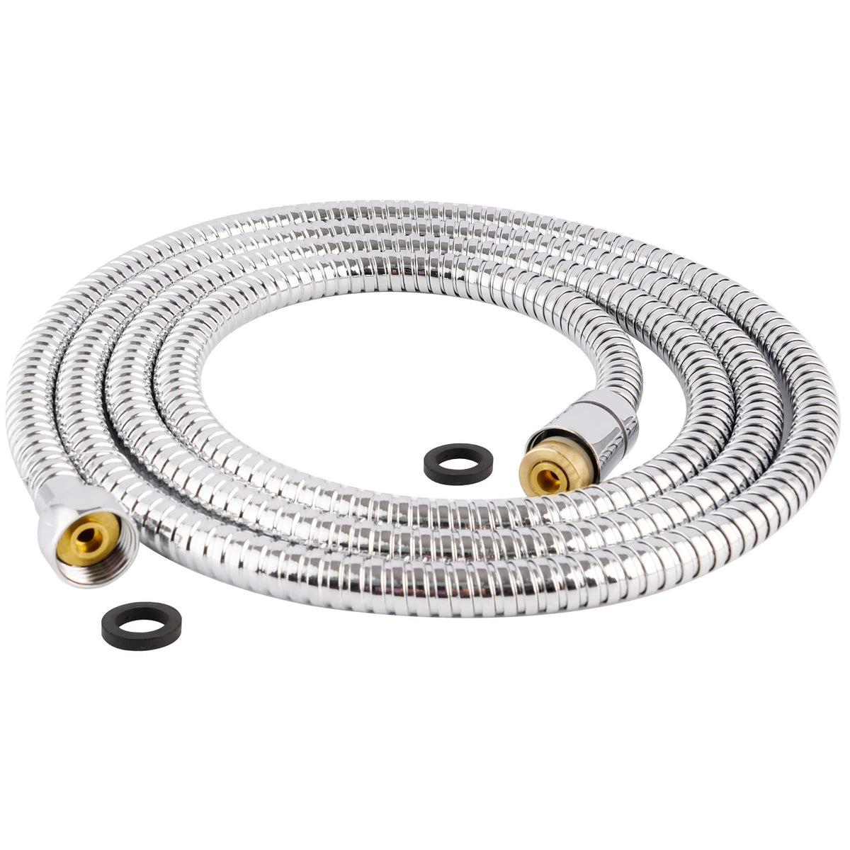 Hibbent all-metal shower hose 90-inch for extended reach and flexible rinsing