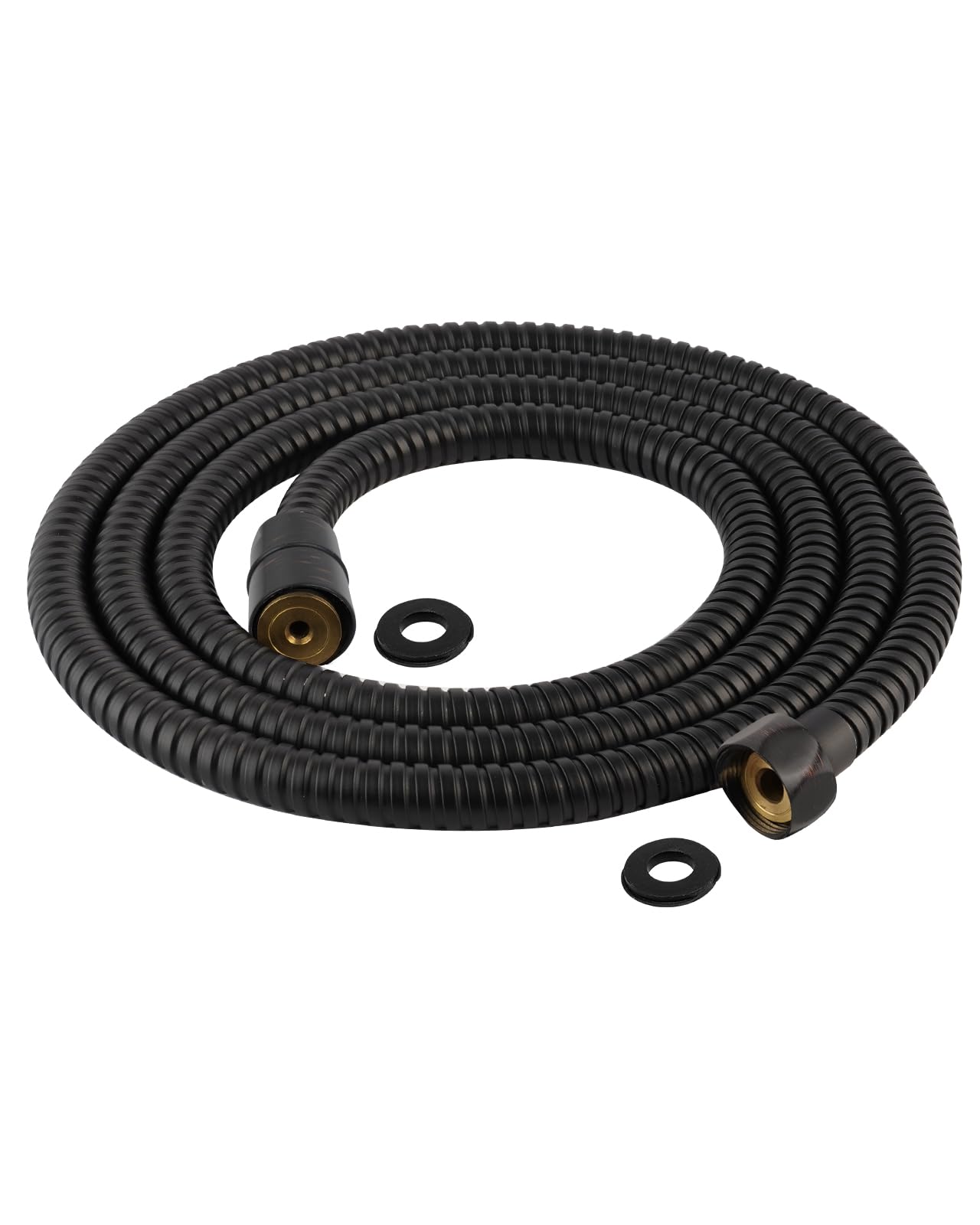 Hibbent all-metal shower hose with 90 inch reach for easier rinsing