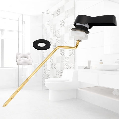 Hibbent angle-mount compatibility image shows universal fit for most toilets.
